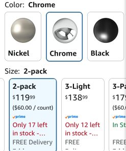 Alternative view of Chrome Crystal Pendant Lights Kitchen Island, 2 Pack Adjustable Light