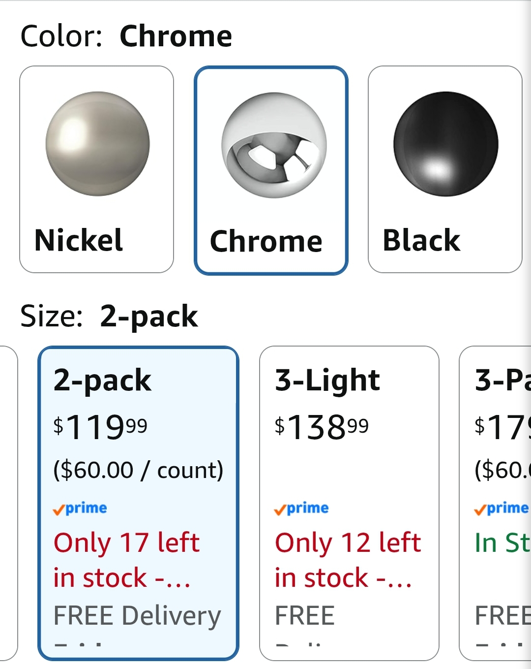 Chrome Crystal Pendant Lights Kitchen Island, 2 Pack Adjustable Light - Image 2