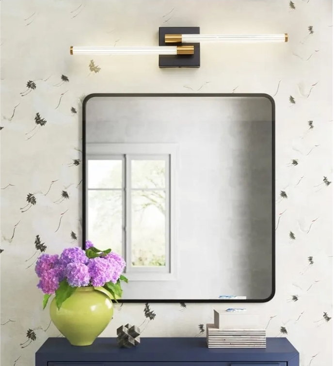 24 inch LED Black and Gold Vanity Lights Bar Modern Wall Sconce - Image 11