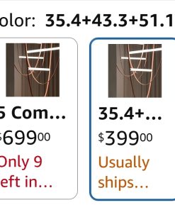 Alternative view of Large Chandelier Living Room Villa Modern Minimalist Staircase Chandelier (35.4+43.3+51.1)