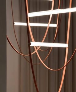 Large Chandelier Living Room Villa Modern Minimalist Staircase Chandelier (35.4+43.3+51.1)