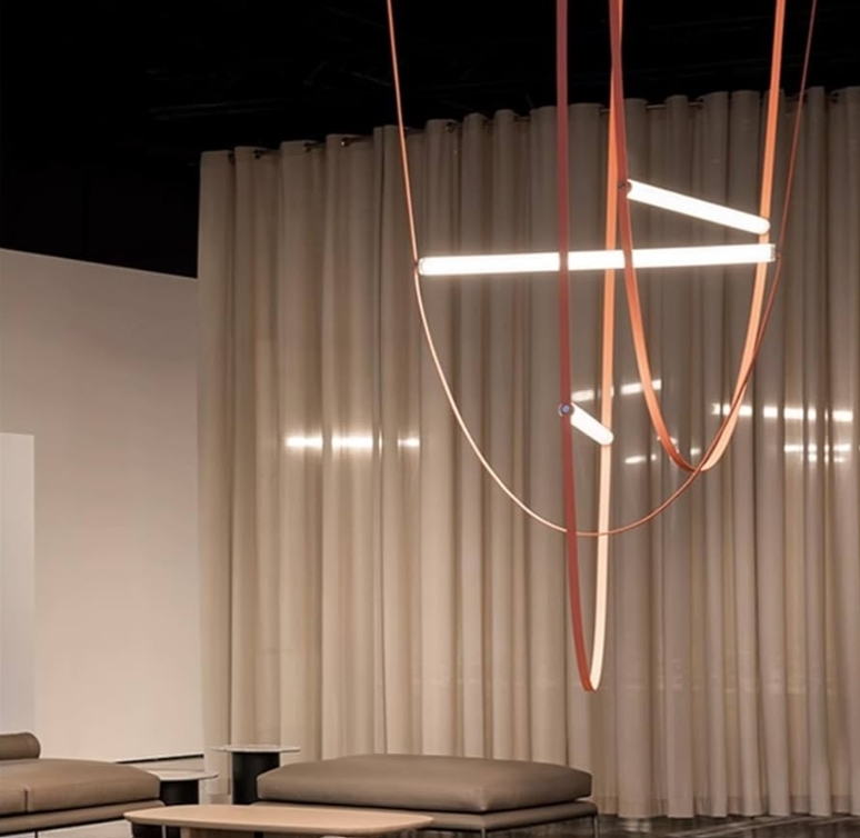 Large Chandelier Living Room Villa Modern Minimalist Staircase Chandelier (35.4+43.3+51.1) - Image 5