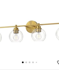 4-Light Vanity Light with Globe Glass Shades