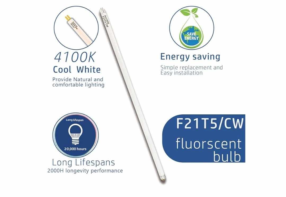 6 pack 34inch F21T5/841 Cool White Fluorescent Light Bulb - Image 6