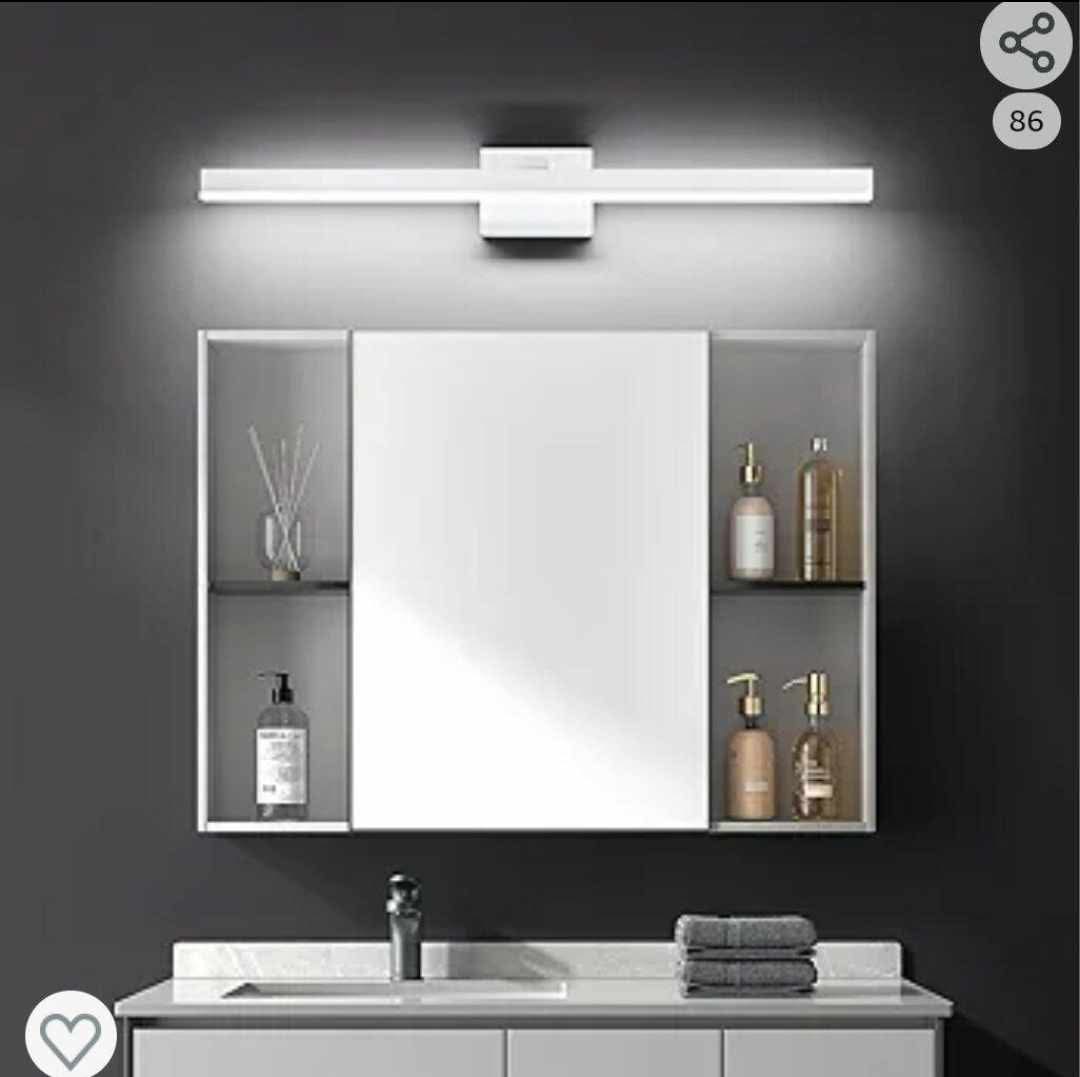 Bathroom Light Fixtures Dimmable 32in Silver LED Vanity Light - Image 15