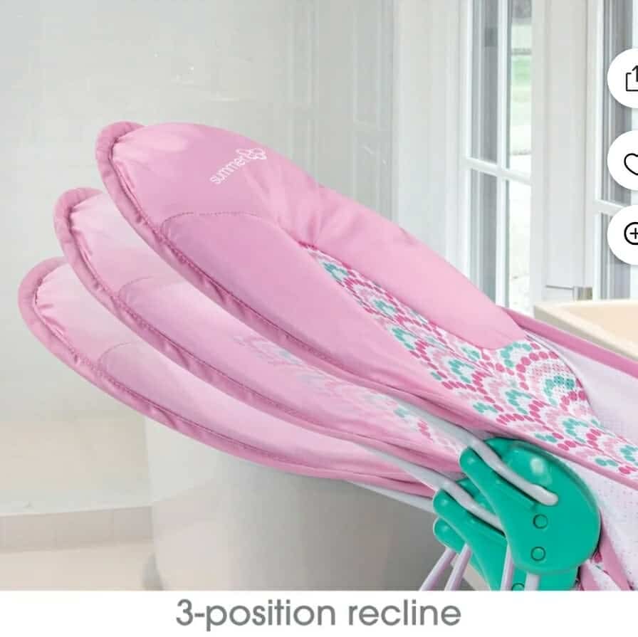 Summer Infant Deluxe Baby Bather (Bubble Waves) - For Use in the Sink or Bathtub - 3 Reclining Positions - Image 4