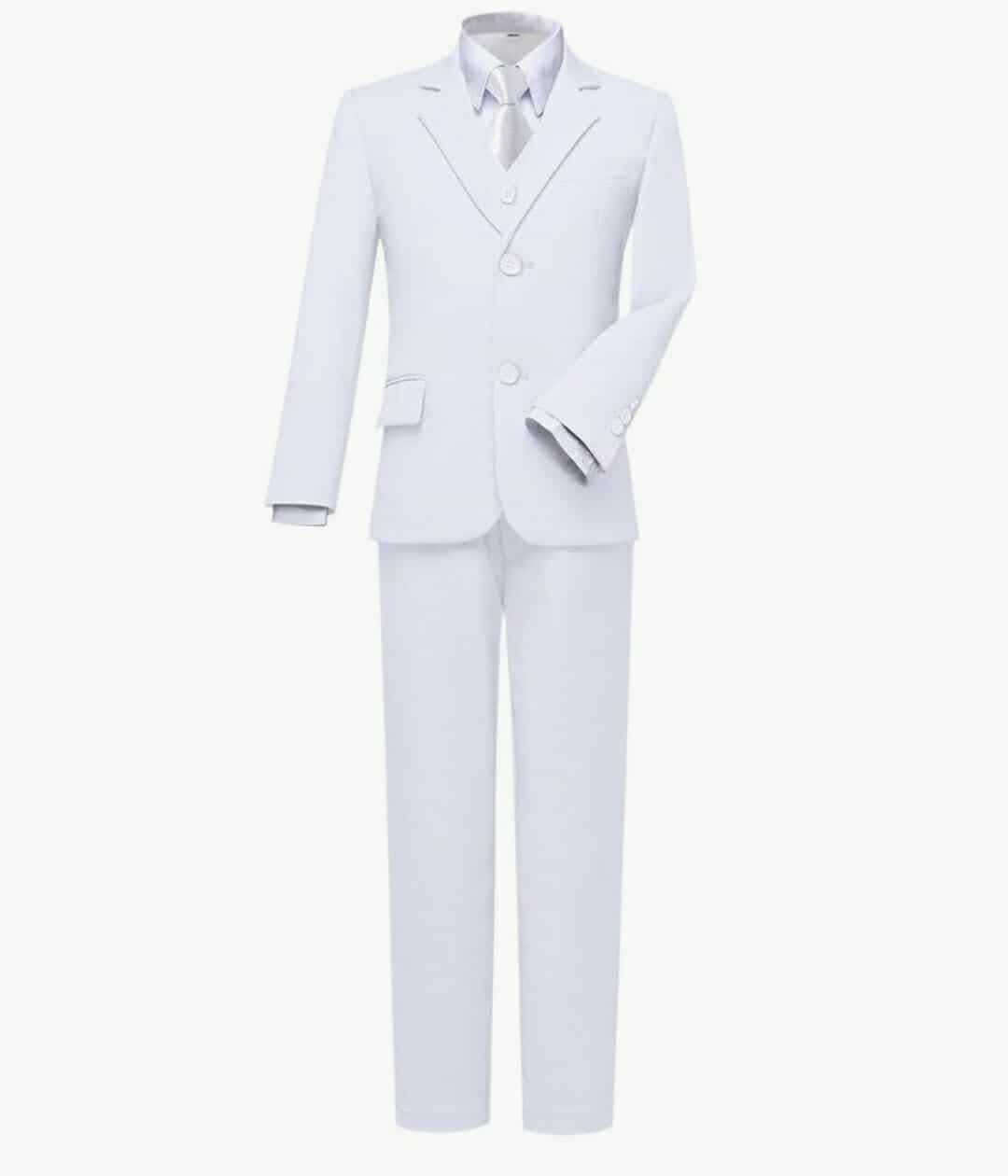Boys Suits Slim Fit Dress Clothes Ring Bearer Outfit, 16Y pants, 14Y Top