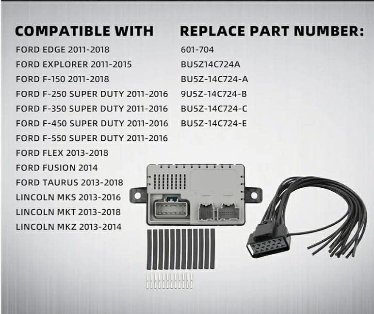 New 601-704 Seat Heater Control Module with Pigtail Kit Compatible with Ford & Lincoln - Image 3