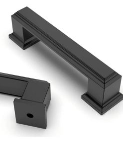 10 Pack 3 Inch (76mm) Matte Black Kitchen Cabinet Handles Cabinet Pulls