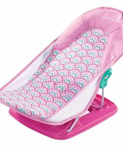 Summer Infant Deluxe Baby Bather (Bubble Waves) - For Use in the Sink or Bathtub - 3 Reclining Positions