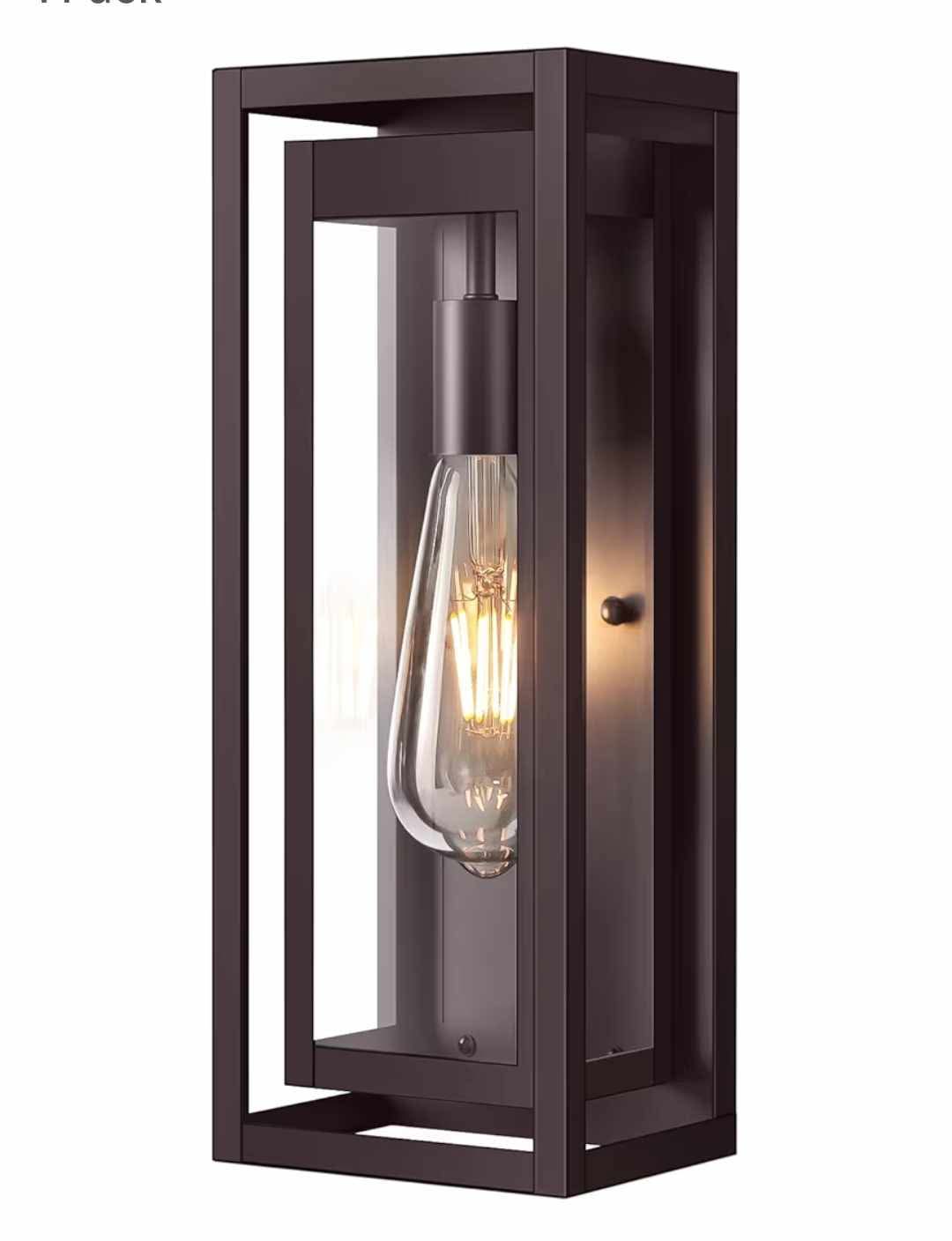 15" Large Oil Rubbed Bronze Outdoor Light Fixture, ORB Outdoor Sconces - Image 5