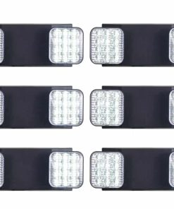 6pk LED Emergency Lights with Battery Backup, Two Head Adjustable Commercial Emergency Lights
