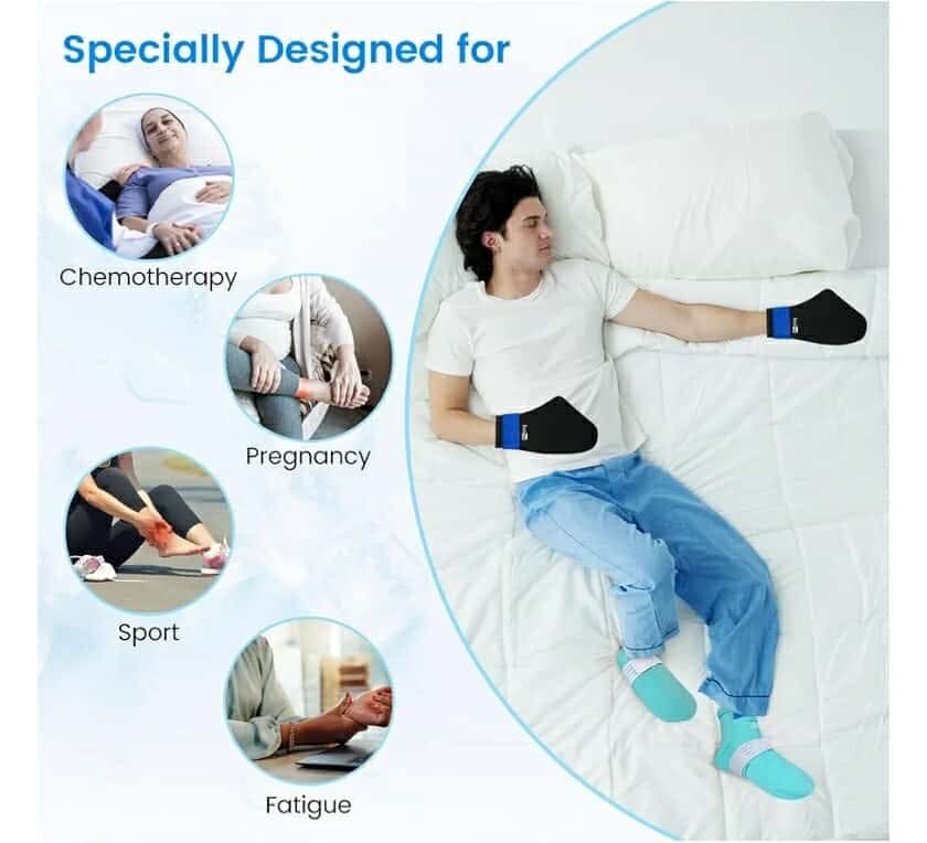 SuzziPad Cold Gloves and Socks for Chemotherapy, Chemo Ice Packs for Hands and Feet, Cooling Care Package for Women and Men, L - Image 8
