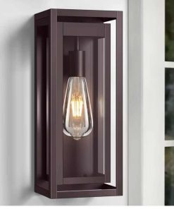 15" Large Oil Rubbed Bronze Outdoor Light Fixture, ORB Outdoor Sconces
