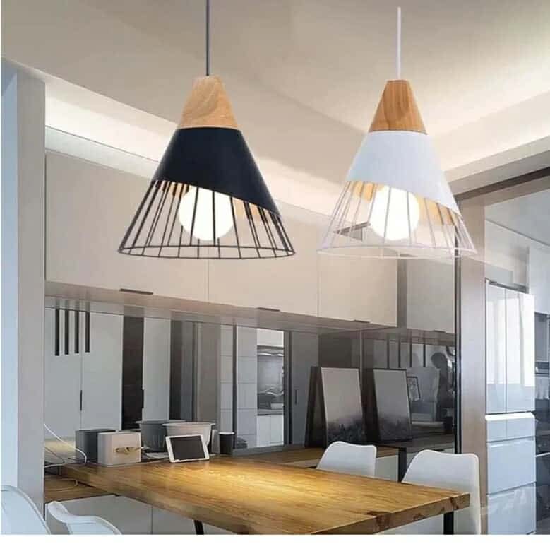 3pk Iron Pendant Lights, Modern Geometric Lights, Ceiling Decorative Lighting fixtures - Image 6
