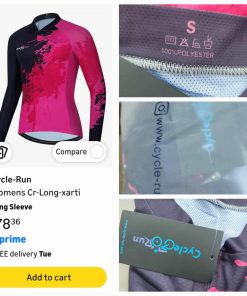 Alternative view of Cycle-Run Women Cycling Bike Jersey Long Sleeve, Womens Cr-Long-xarti, Small