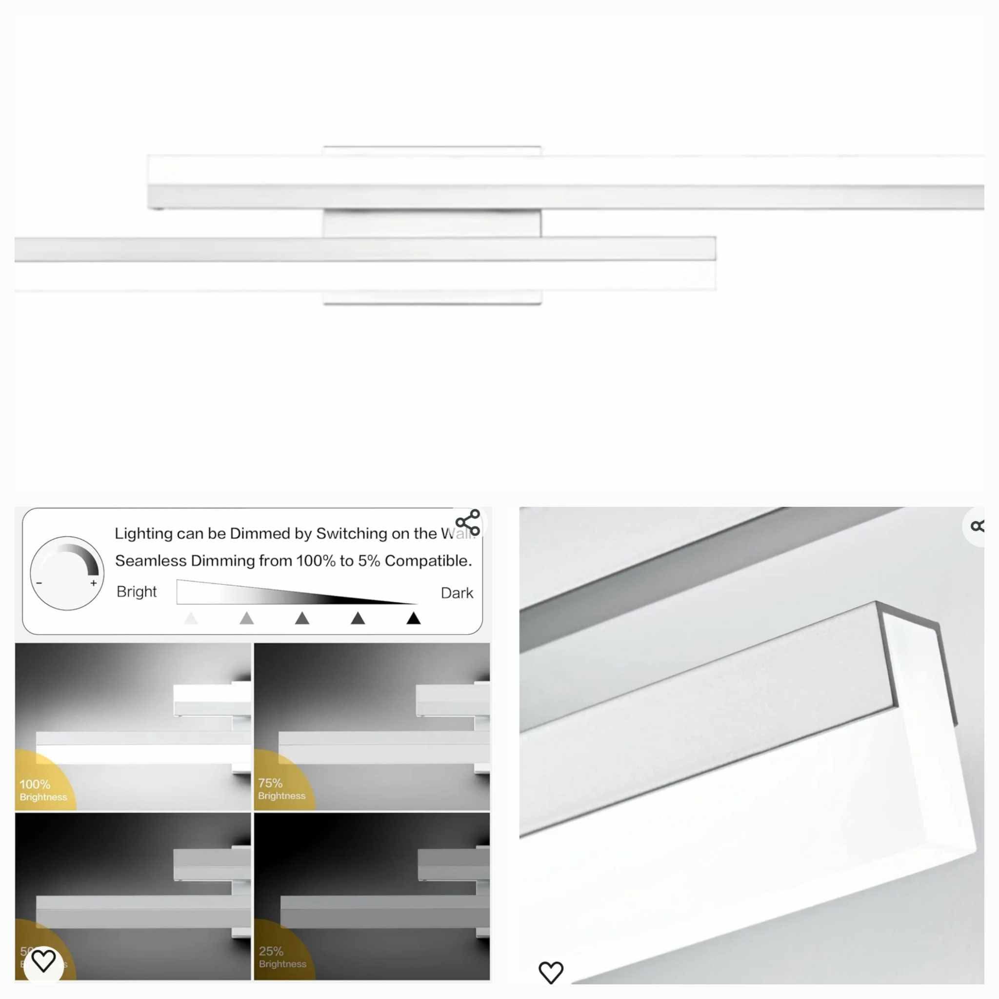 32 Inch LED Bathroom Vanity Light Bar, Modern Brushed Nickel Bath Lighting Fixture Over Mirror Dimmable - Image 12
