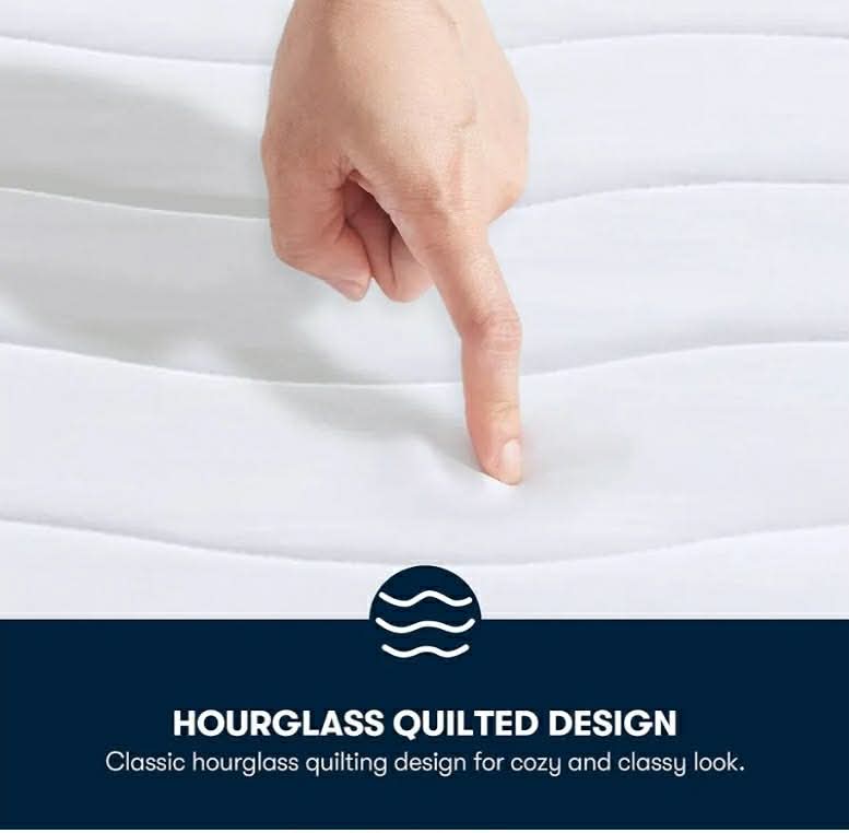Serta Heated Mattress Pad Queen Size - Electric Mattress Pad, 10 Heat Setting Controller, Auto Shut Off Timer, Deep Elastic Pocket, Up to 17" Mattress, ETL Certified, Machine Wash, Queen, White - Image 4