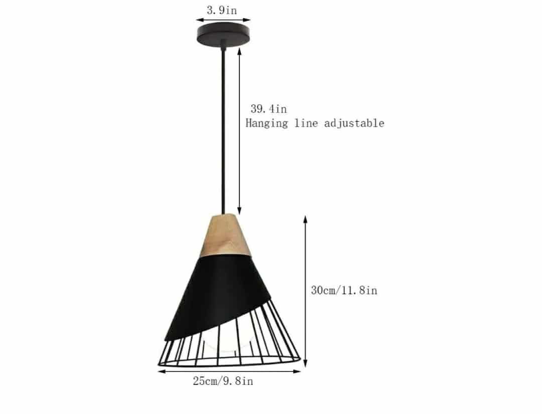 3pk Iron Pendant Lights, Modern Geometric Lights, Ceiling Decorative Lighting fixtures - Image 4