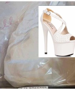 Alternative view of White Sexy Heels and Platforms, Dance Heels, Pole Dancer Heels, Pleaser Heels, Pleasure Heels, Stripper Heels, Pleaser Heels, White, Size 8