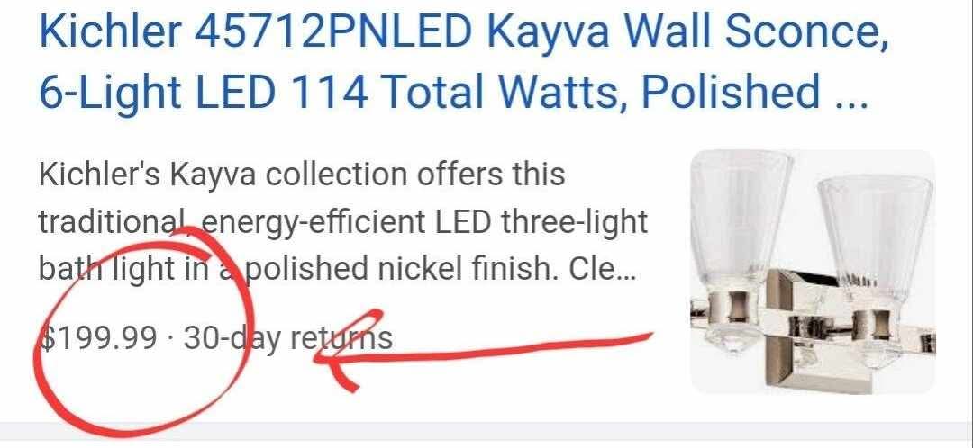 Kayva Wall Sconce, 6-Light LED 114 Total Watts, Polished Nickel - Image 7