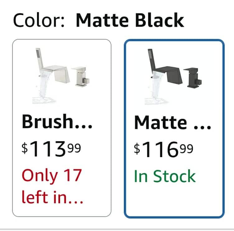 Black Roman Tub Faucet with Sprayer, Deck Mount Roman Bathtub Faucet Set with Hand Shower for 3 Holes - Image 2