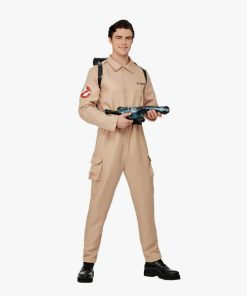 Smiffys Men's Ghostbusters Costume, Jumpsuit and Inflatable Backpack, One Size