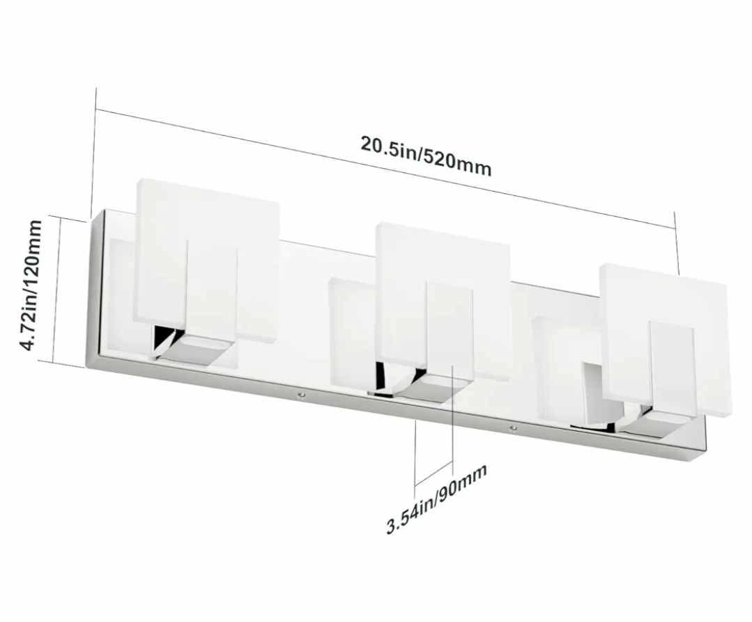 3 Lights Dimmable Modern LED Vanity Light - Image 4
