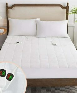 Heated Mattress Pad Queen Size for Cold Sleepers, 5 Heated Setting Coral Fleece Electric Mattress Pad Queen