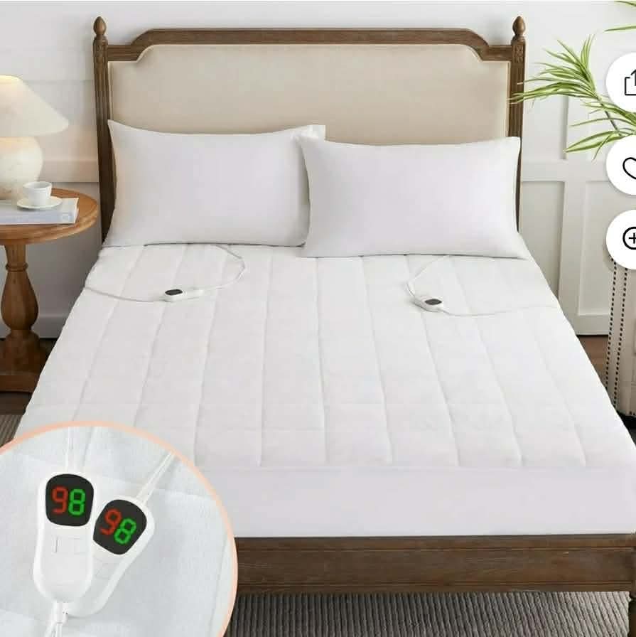 Heated Mattress Pad Queen Size for Cold Sleepers, 5 Heated Setting Coral Fleece Electric Mattress Pad Queen
