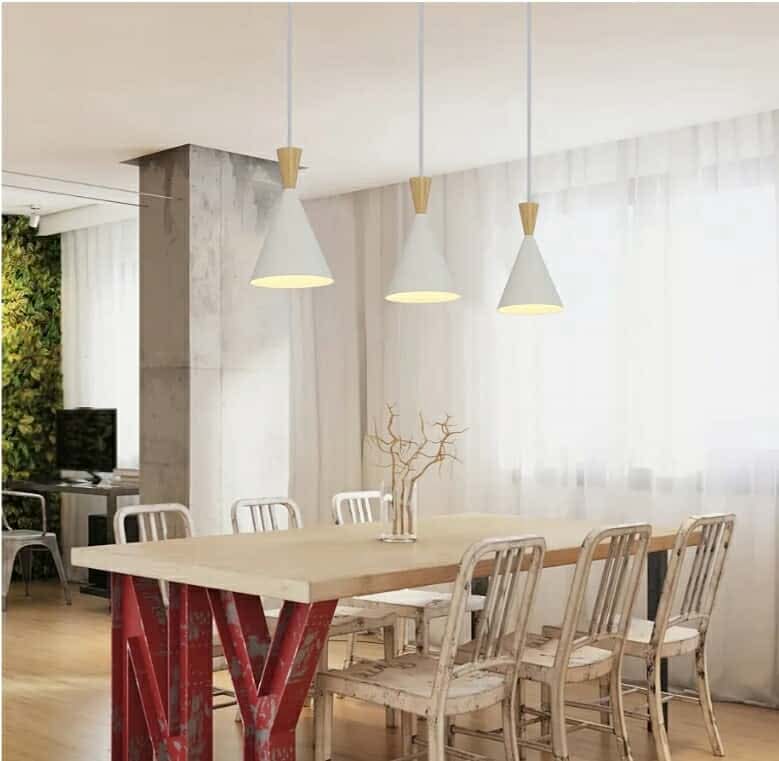 Modern plug in Pendant Light Kitchen, Adjustable chandelier hanging lamps that plug in - Image 7