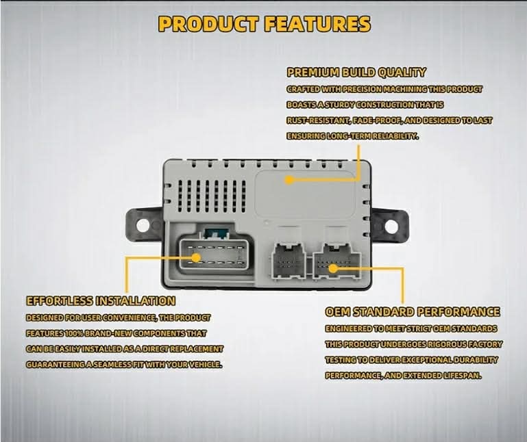 New 601-704 Seat Heater Control Module with Pigtail Kit Compatible with Ford & Lincoln - Image 6