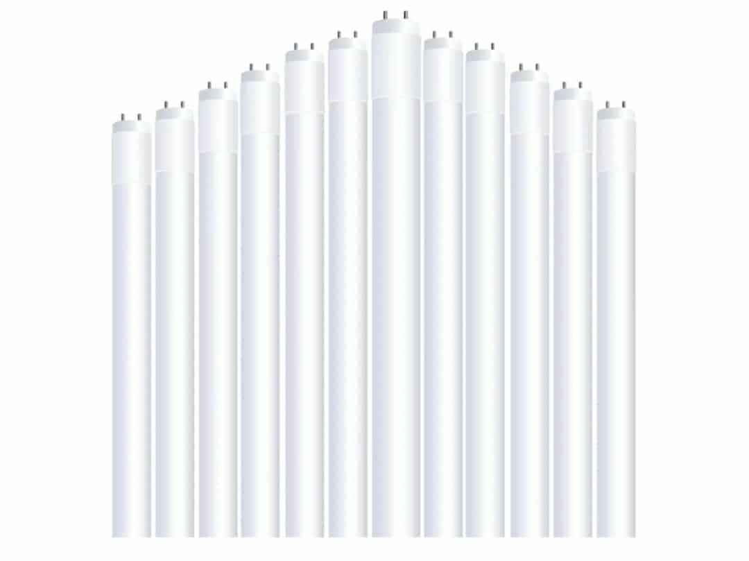 2ft LED T8 Linear Tube Light, 20W Equivalent, 4000K Cool White- 12pk