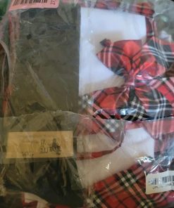 Alternative view of Japanese Tartan Pleated School Uniform Cosplay Costumes with Socks Set, XL