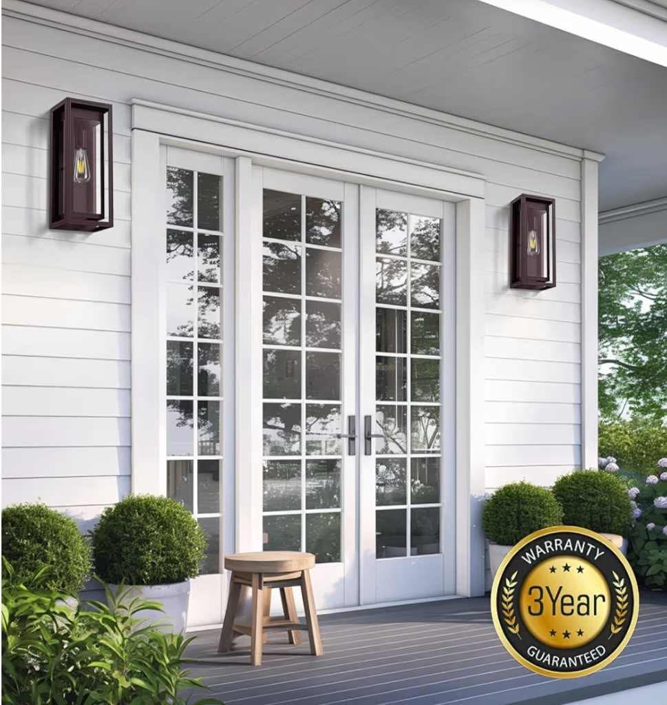 15" Large Oil Rubbed Bronze Outdoor Light Fixture, ORB Outdoor Sconces - Image 6