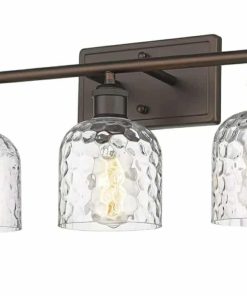 3-Light Farmhouse Vanity Light Over Mirror, 21-inch Bathroom Light Fixtures