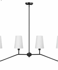 4-Light Kitchen Island Lighting, Industrial Linear Chandelier, Kitchen Island Light
