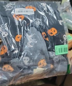 Alternative view of Women Pumpkin Skeleton One Piece Cute Pumpkin Skeleton Bodysuit Halloween Onesies For Girl, Medium
