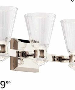 Kayva Wall Sconce, 6-Light LED 114 Total Watts, Polished Nickel
