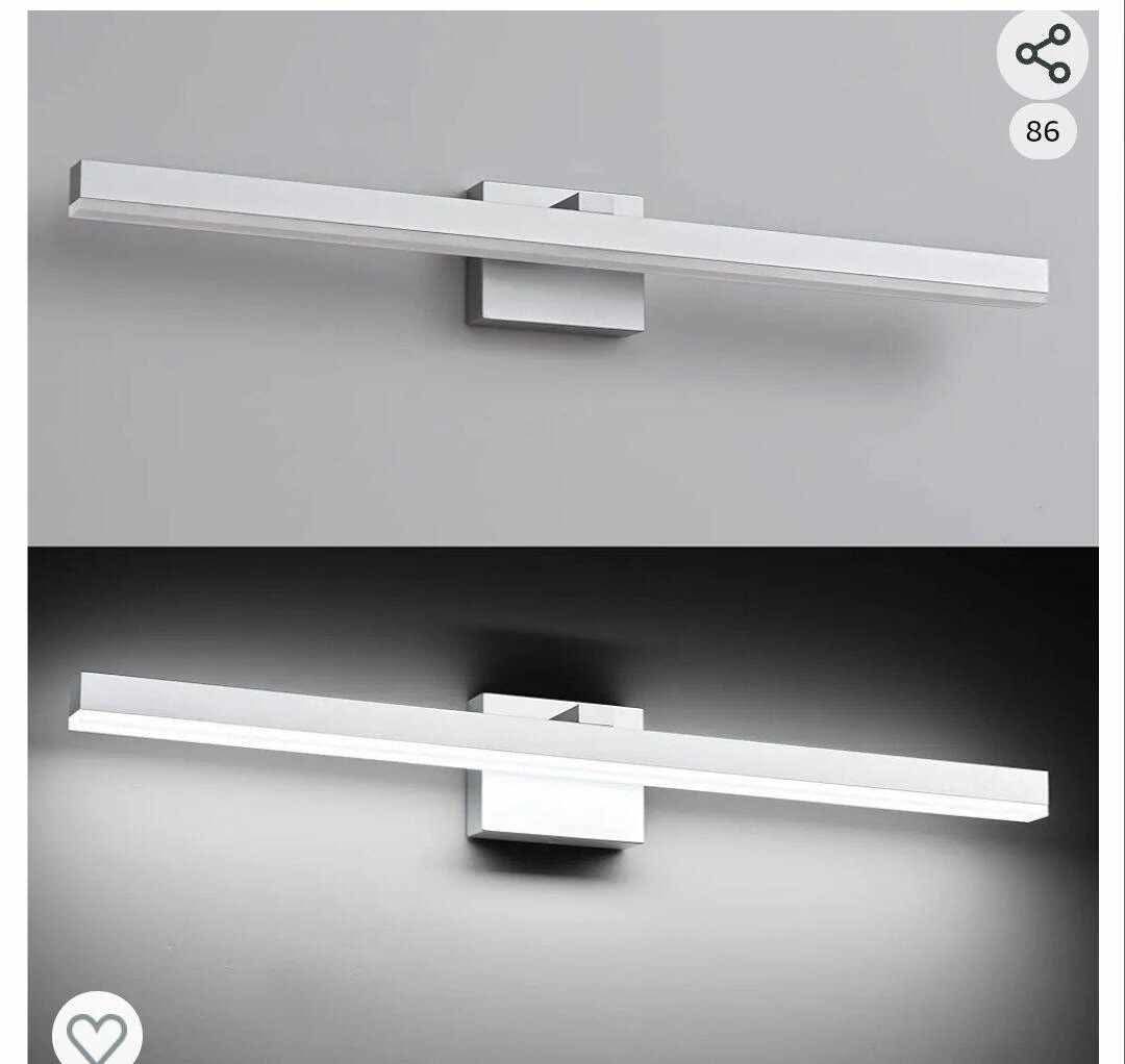 Bathroom Light Fixtures Dimmable 32in Silver LED Vanity Light - Image 14