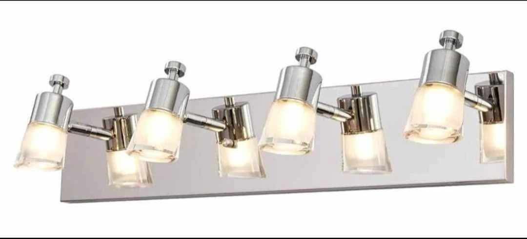 LED Modern Chrome Vanity Lights Over Mirror, Multi Directional Acrylic Bath Wall Lighting Up and Down 4-Light, 24 inch Stainless Scones Light - Image 11