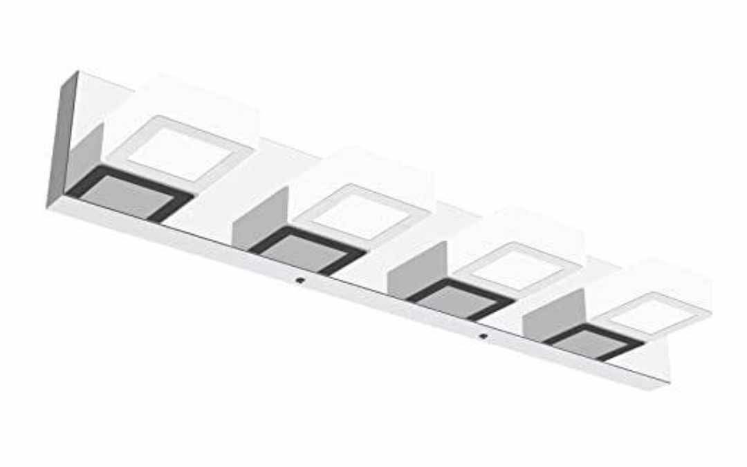 Modern 4 Square Lights Bathroom Vanity Lights Fixtures Acrylic Rotable 360° LED - Image 14
