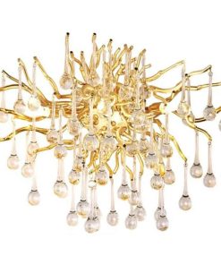 Crystal Raindrop Vintage Wall Light Fixtures, Tree Branch Crystal Wall Light Fixtures