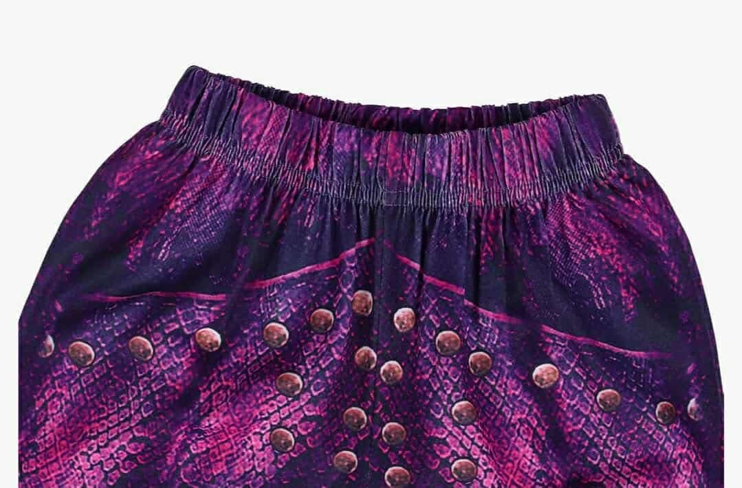 Disney Descendants Mal Costume Girls Zipper Jacket and Pants Costumes with Wig Princess Halloween Dress Up Outfits, 3T-4T - Image 8