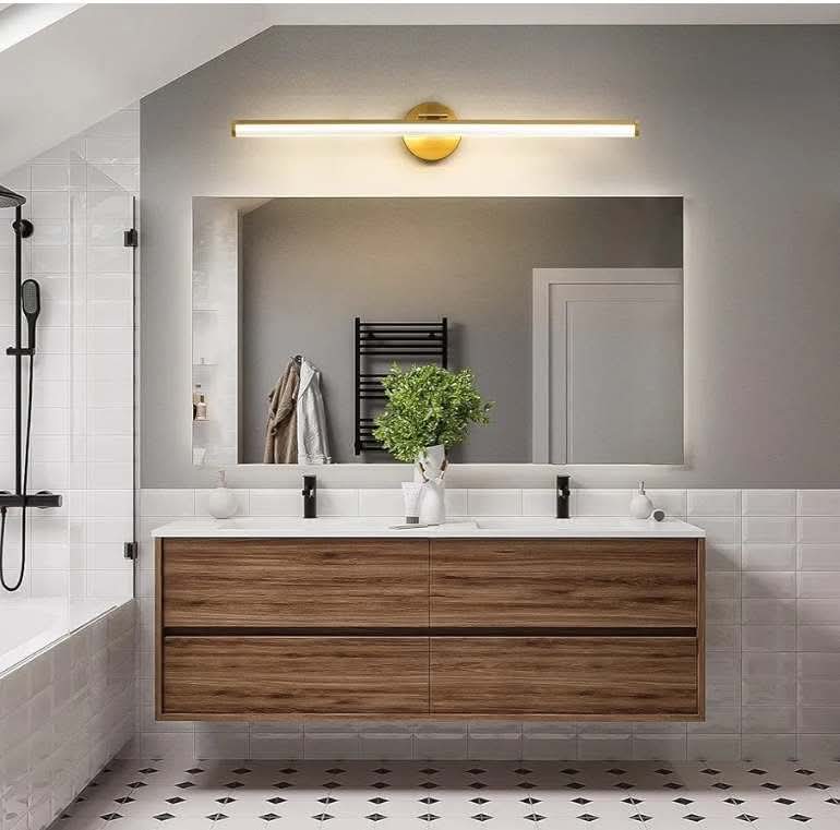 30 Inch Gold Vanity Light 24W 5CCT Dimmable Modern LED Vanity Light Fixture Rotatable - Image 15