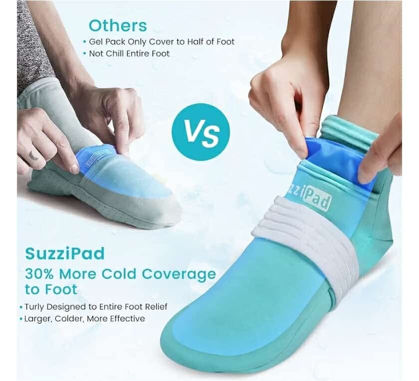 SuzziPad Cold Gloves and Socks for Chemotherapy, Chemo Ice Packs for Hands and Feet, Cooling Care Package for Women and Men, L - Image 6