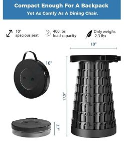 Alternative view of 2 Pack Upgraded Collapsible Stool with Removable Cushion & Waterproof Carry Bag