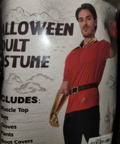 Alternative view of 5-piece Disney Gaston costume for men from Beauty and the Beast, XL
