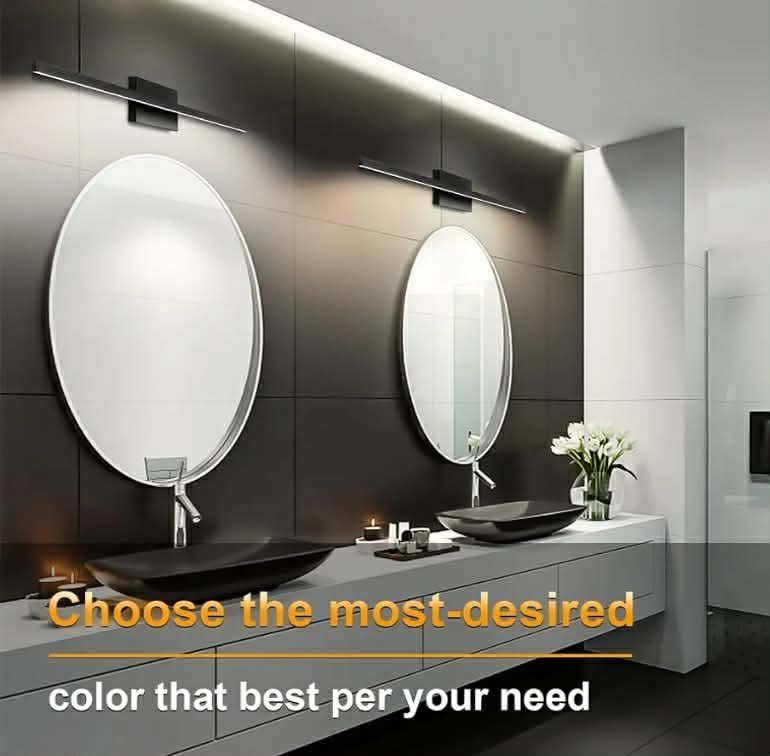 31.5 inch Black Bathroom Vanity Light,18W 5CCT Dimmable LED Bathroom Lighting - Image 9