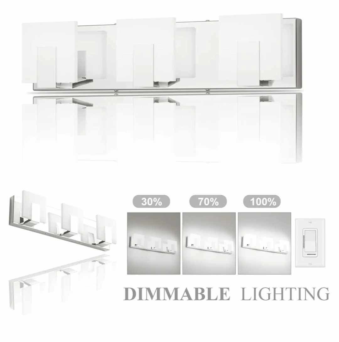 3 Lights Dimmable Modern LED Vanity Light - Image 7